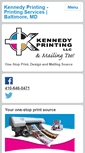 Mobile Screenshot of kennedyprintingandmail.com