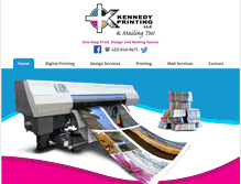 Tablet Screenshot of kennedyprintingandmail.com